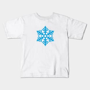 Winter Snow Flake Ice Crystal Kids T-Shirt